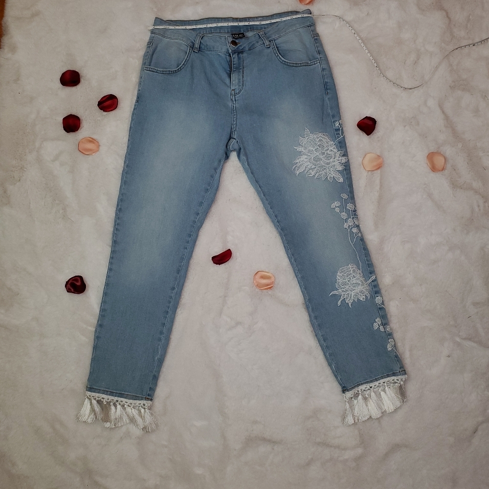 HUE Women Fashion Denim Jean Skimmer